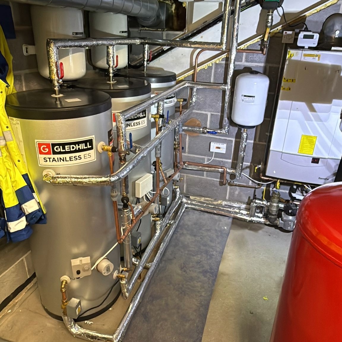 Commercial boiler expertly fitted.